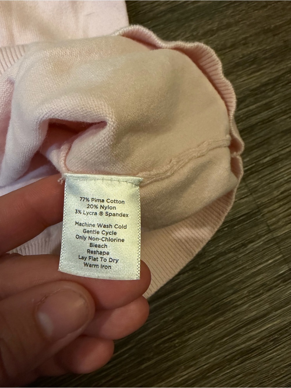 Talbots Women’s Pale Pink Cottagecore Schoolgirl Pima Cotton Cardigan Size Large - Picture 6 of 7